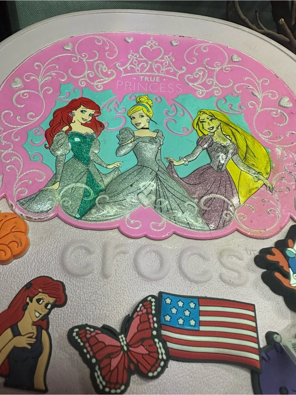 CROCS Pink Disney Princess Crocs Backpack with Jibbitz Charms